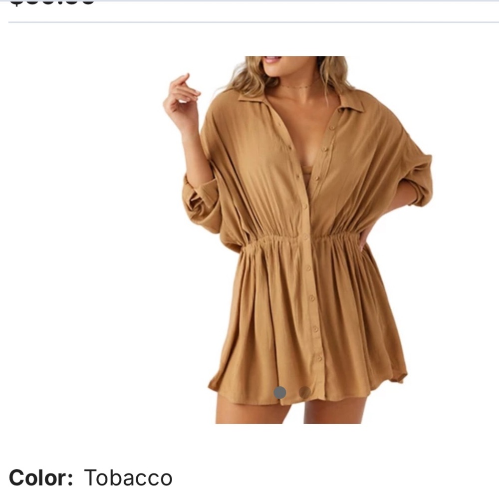 O’Neill Button-Up Dress/cover up women’s Medium NWT